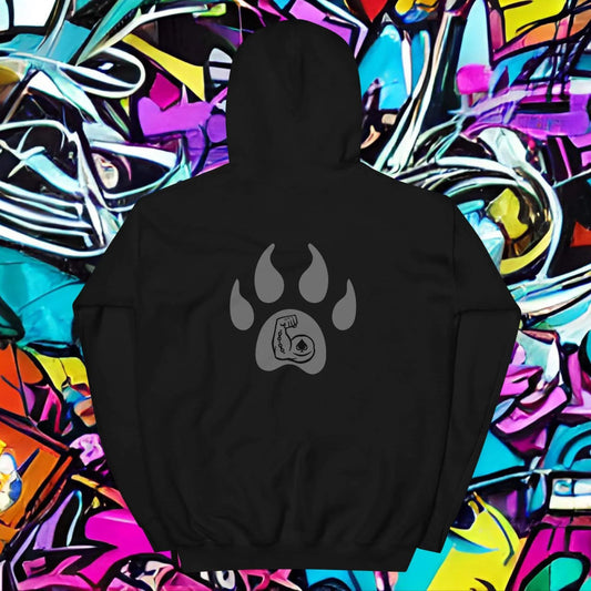 • urban streetwear hoodie black back print
• black hoodie oversized fit street style