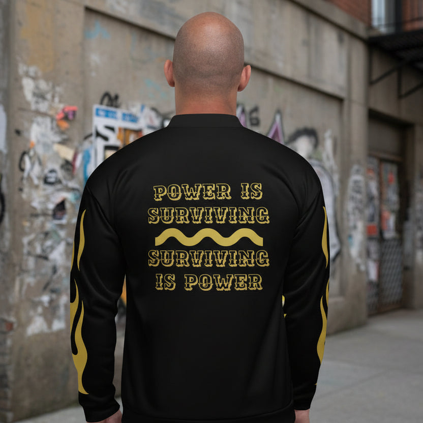 Premium Bomber Jacket Streetwear Urban Printed Back