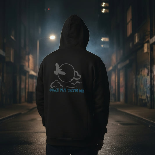 • urban streetwear hoodie black back print
• black hoodie oversized fit street style
