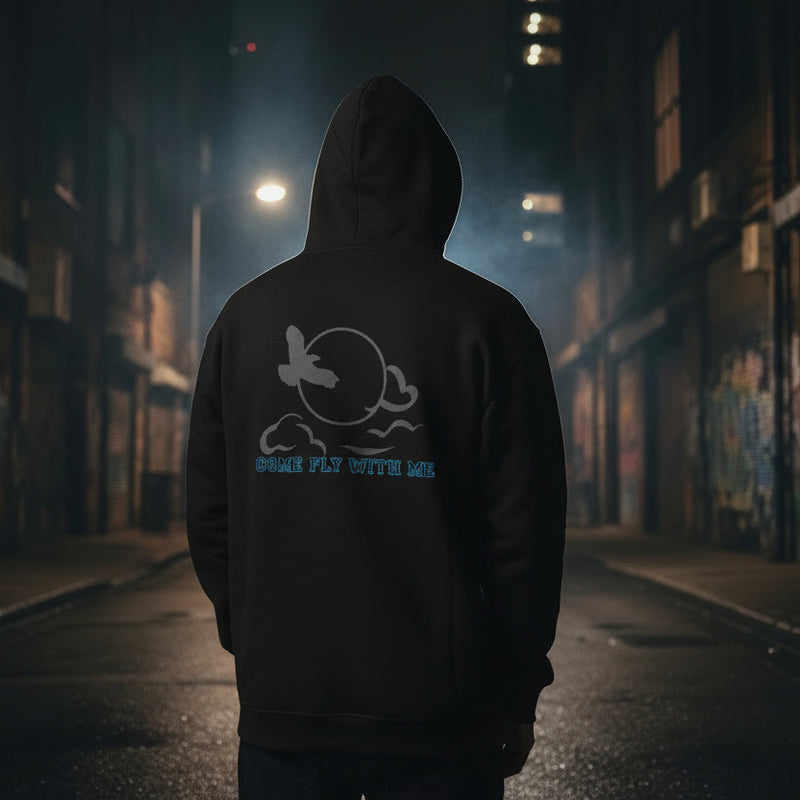 • urban streetwear hoodie black back print
• black hoodie oversized fit street style
