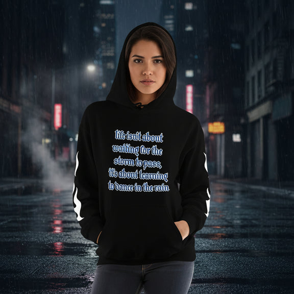 • black urban hoodie streetwear front view
• black hoodie premium heavyweight fabric detail
