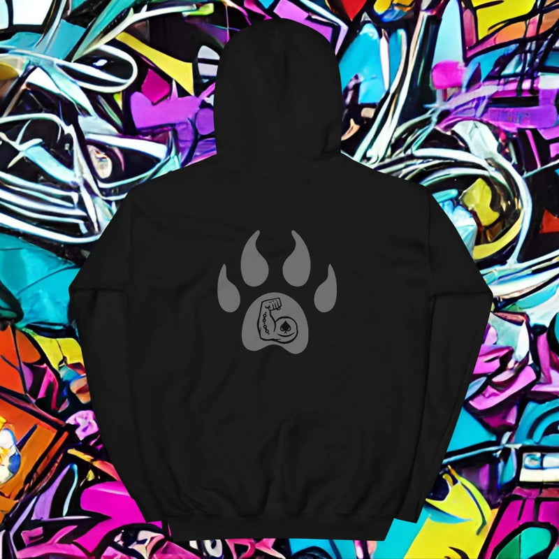• urban streetwear hoodie black back print
• black hoodie oversized fit street style
