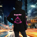 Resilience streetwear hoodie featuring a stylish design with 'it's your time' and a clock graphic.