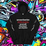 Urban Hoodie 27 zwart premium streetwear pullover hoodie front