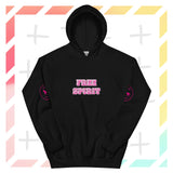 Urban Hoodie 8 zwart premium streetwear pullover hoodie front