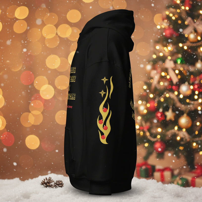 sleeve christmas hoodie oversized streetwear