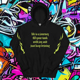 Urban Hoodie 29 zwart premium streetwear pullover hoodie front