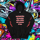 Urban Hoodie 32 zwart premium streetwear pullover hoodie front