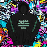 Urban Hoodie 30 zwart premium streetwear pullover hoodie front